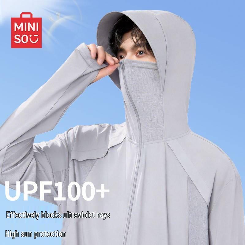 MINISO Men s Cooling Quick-Dry UPF100+ Sun Protection Jacket L