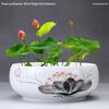 Großer Keramik-Lotus Seerose Hydroponischer Blumentopf ohne Abfluss