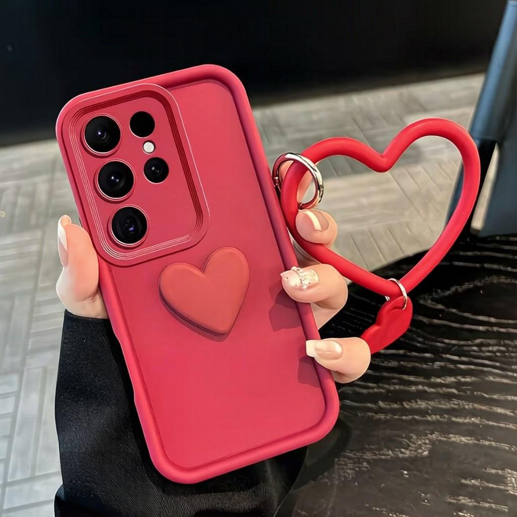 Cute 3D Love Heart+Bracelet Silicone Phone Case For Honor 400 300 200 90 600 Lite 400 Smart 5G 100 80 70 60 50 30 20 Pro 10 20i
