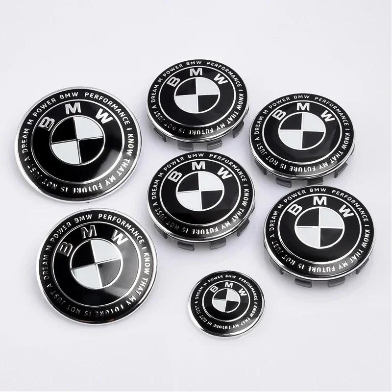 7 pezzi 45mm 68mm 74mm 82mm Emblema Cofano Anteriore Auto Badge Portellone Posteriore Logo Volante per BMW M F30 G01 E36 E39 E87 E46 E90 E92 E53