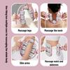 Massage Roller with Dual Row Nodes Slimming Massager for Leg Waist Arm Buttocks Muscle Relaxation Pain Relief Home Spa Use