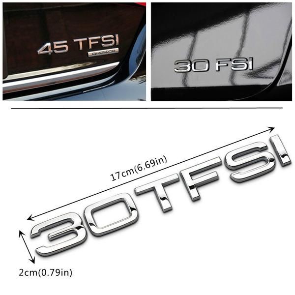 Car Rear Trunk Emblem Tail Decoration TFSI Badge Sticker