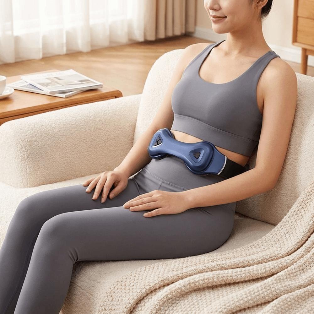 Smart Heating Waist Support Belt EMS Pulse EMS Pulse Massager Heating Waist Belt Outdoor Carry