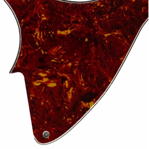 Guitar Pickguard for LP Jr./Les Paul Junior Guitar with Scratch Plate (4-Ply Red Tortoise)