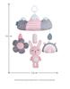 Aipinqi Baby Pink Animal Wind Chime Pendant Toy for Strollers