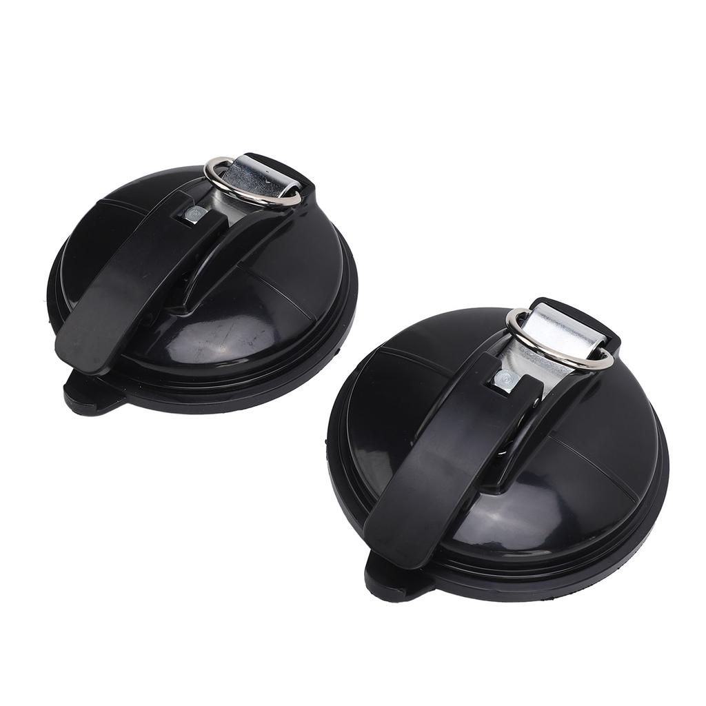 2pcs Rv Suction Cup Hooks Strong Hold Power Round Awning Suction Cup for T6 T5 T4 T6.1 Camper Caravan Motorhome Black