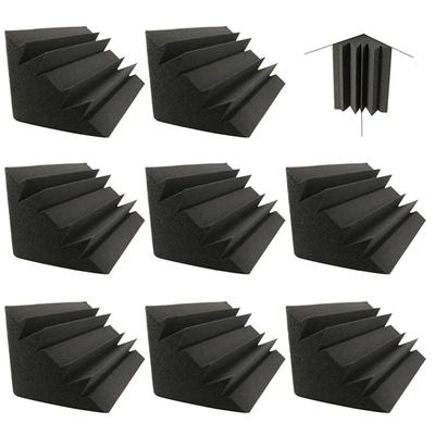 8Pcs/Pack 12"x7"x7" High Density Studio Acoustic Bass Traps Corner Foam Panels KTV Drum Room Sound Absorption Corner Sponge Pads