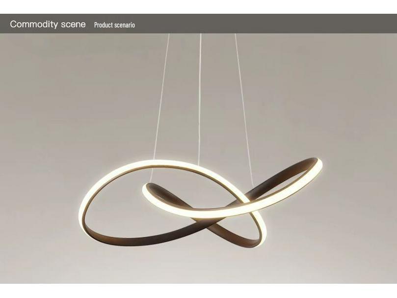 Nordic Modern Minimalist Ring Chandelier for Dining and Living Spaces