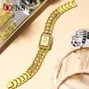 Luxury Women's Quartz Watch Elegant Diamond Dial Stainless Steel Band Waterproof Casual Wristwatch