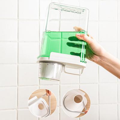Pojemnik na detergent Przezroczysty plastikowy słoik Duża pojemność Pudełko do przechowywania proszku do prania Pojemnik na przekąski z pokrywką Miarka