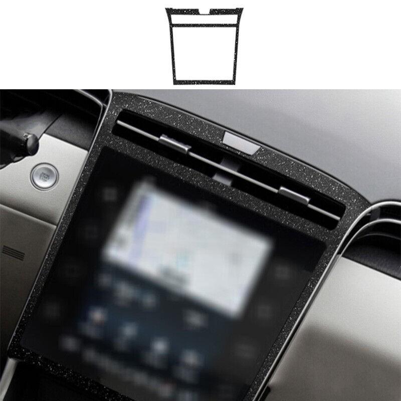 For Hyundai Tucson 2022-2023 Black Sticker Middle Console Navigation Panel Trim