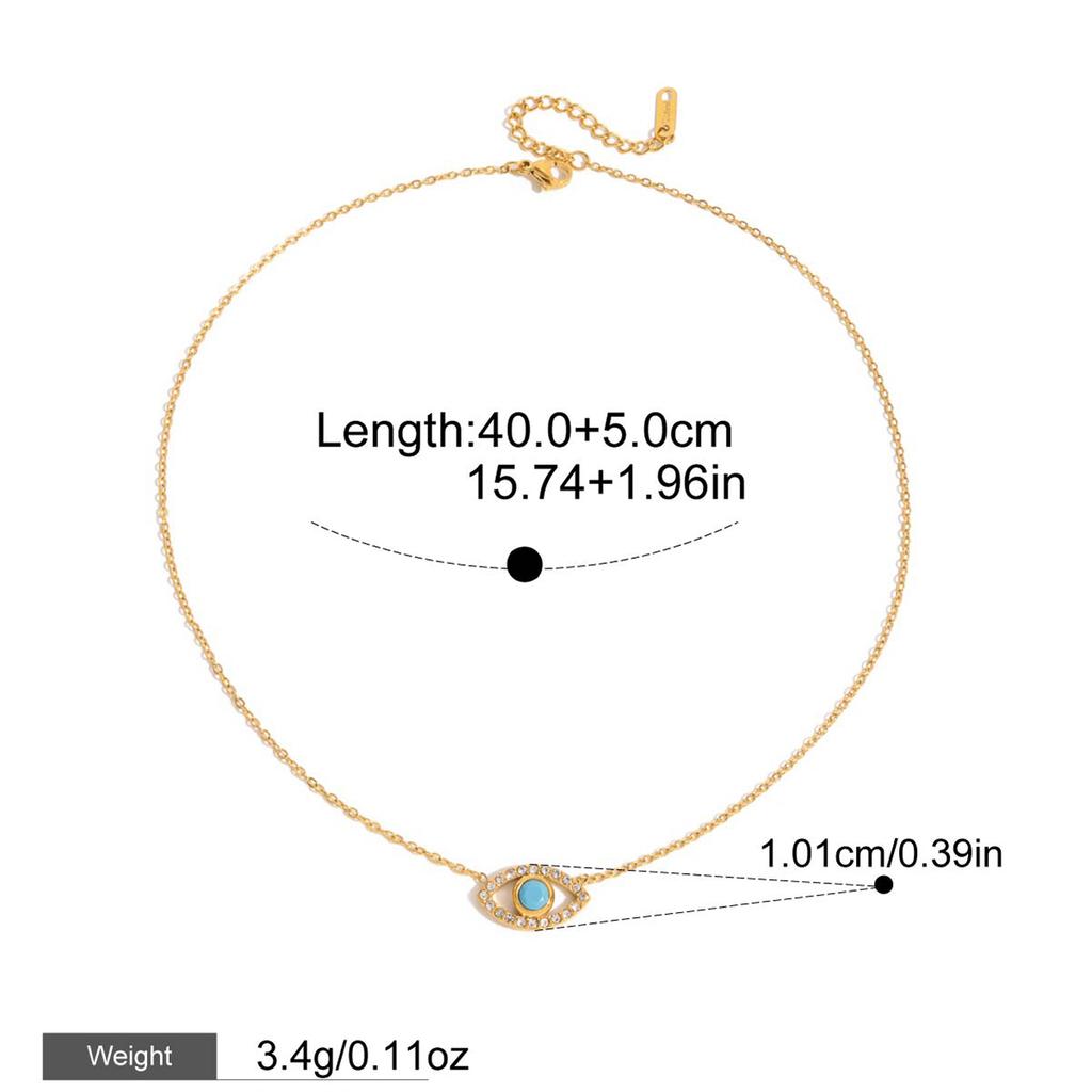Yori New Stainless Steel Evil Eye Drop Bracelet Waterproof Metal Attractive Wrist Jewelry Accessories Wholesale Bijoux