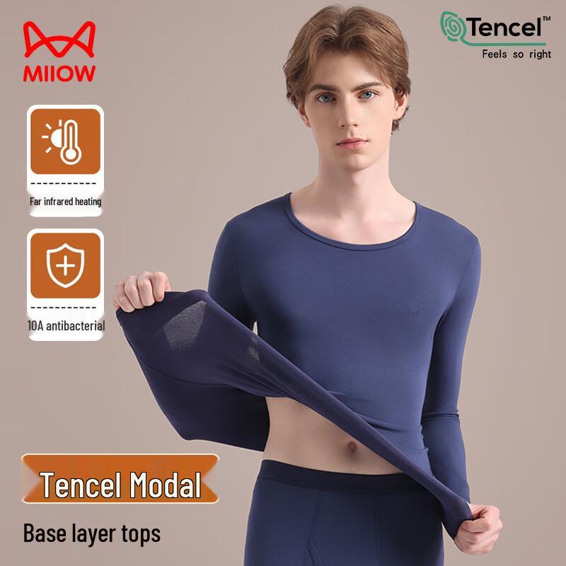 

Maoren Men s Modal Ultra-Thin Thermal Base Layer Top 3XL
