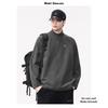 Amerikanischer Vintage Halbzip Stehkragen Herren Langarm Lockerer Pullover Sweatshirt