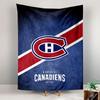 Montreal Canadiens 1909 Logo Tapestry Wall Hanging, NHL Hockey Crest Art, Sports Wall Decor for Bedroom Living Room Man Cave