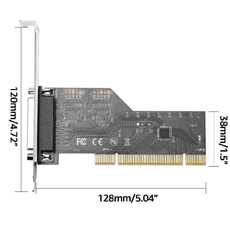 PCI To Parallel 25pin DB25 Pin Adapter For Desktop PC Printer Pci Adapter Card