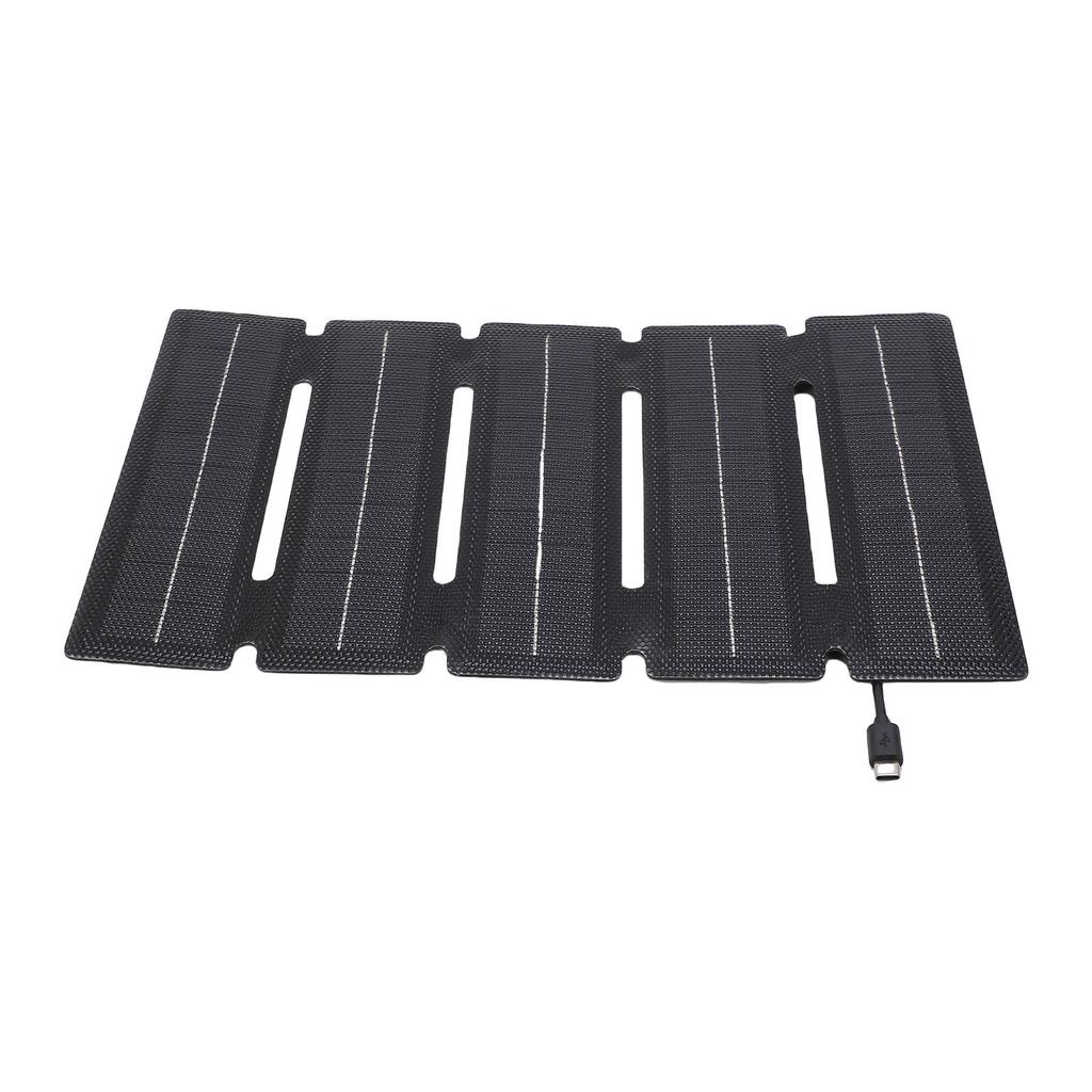 25W Solar Panel   25W ETFE Foldable Solar Panel 5 Times   Thin Monocrystalline Portable   with ETFE Laminate for Outdoor Camping, Hiki