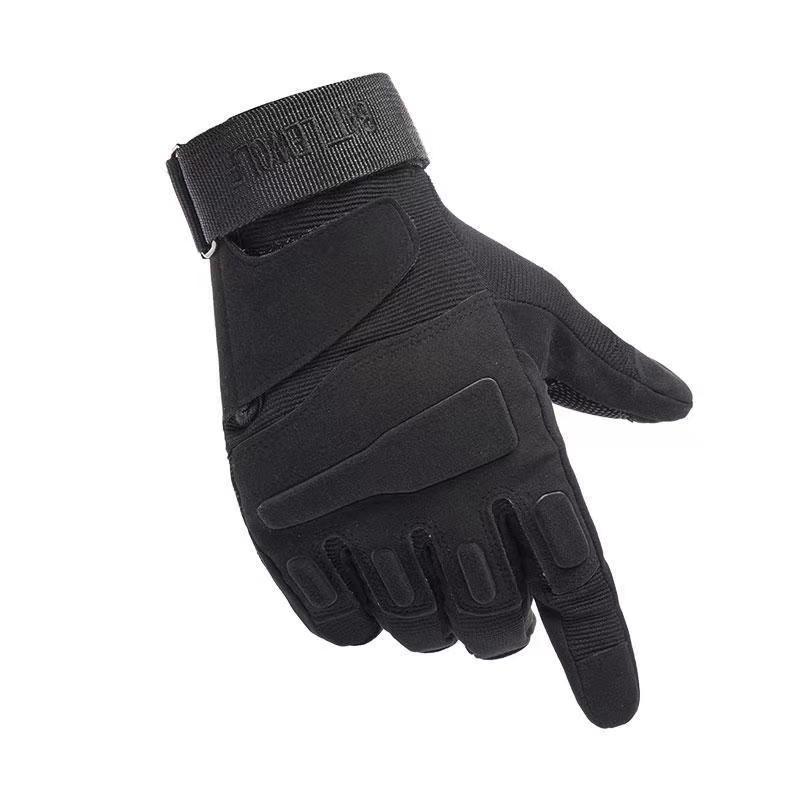 Black Hawk Tactical Gloves Half Finger Wear-resistant Shock Absorber Motorcycle Riding Open Finger Gloves Men's Locomotive Non-Slip Camping Outdoor