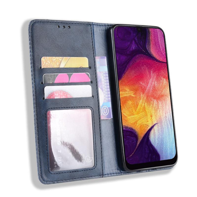 Suitable for Samsung A50s/A12/G398F Phone Case Leather Cover A30 Magnetic Flip Cover A10E Protective Case with Card Slot 42