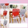 Festive Christmas Rudolph Printed Chair Covers In Red And Gray For Holiday Decor