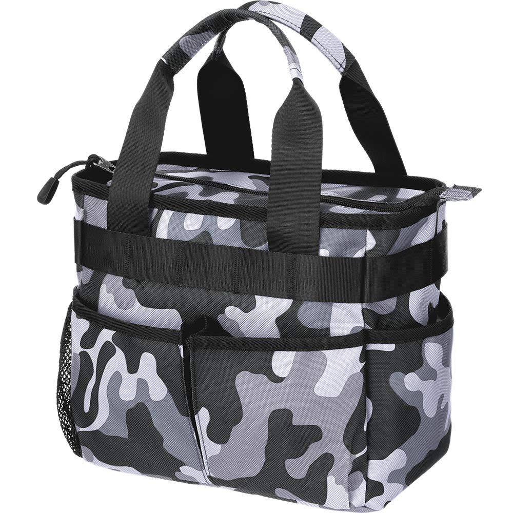 

Official Round Bag Golf Pockets Large Capacity Storage Ultra Round Tote Bag Golf Pouch Golf Bag Stylish [EARTH LEAD] [7 Lightweight] Men s Women s