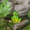 Cartoon Frog Figurines Mini Micro Landscape Decoration Garden Frog Ornament  Home Decoration