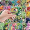 50 Stück Niedliche Dinosaurier Aufkleber Packung Handy Wasserbecher Wasserdichte Dekorative Aufkleber Kinder Handkonto Aufkleber