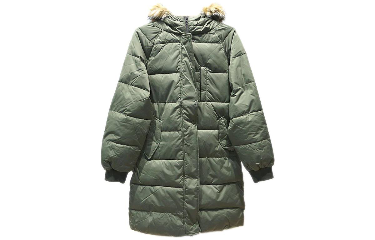 Vans Fleece Lined Cold Resistant Thermal Puffer Jacket Women s Green VN0A3T8HDB0 L