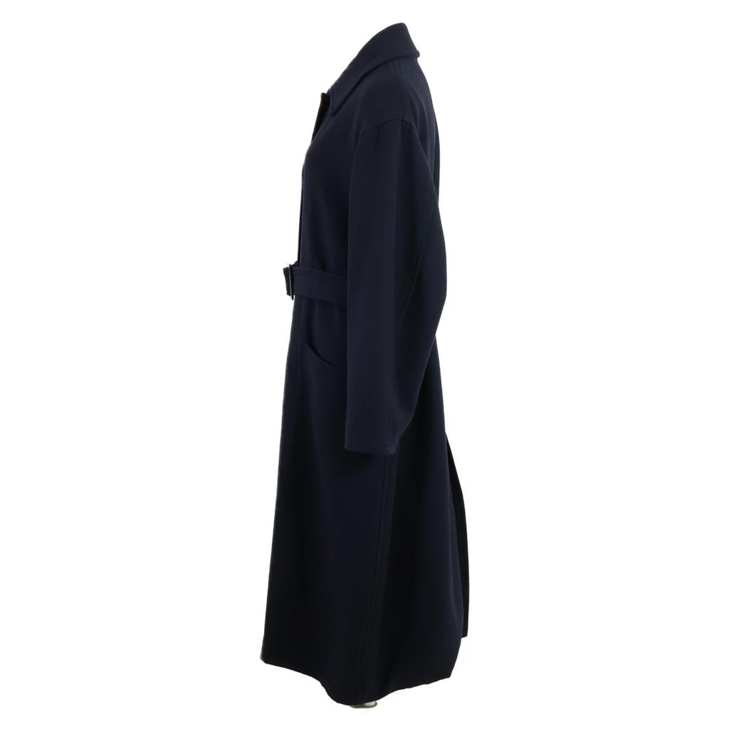 Ron Herman Navy Belted Soutien Collar Coat Coat XS NavyUsed