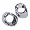 2pcs Car Chrome Front Fog Light Cover Trim For 2013 2014 Mitsubishi Outlander