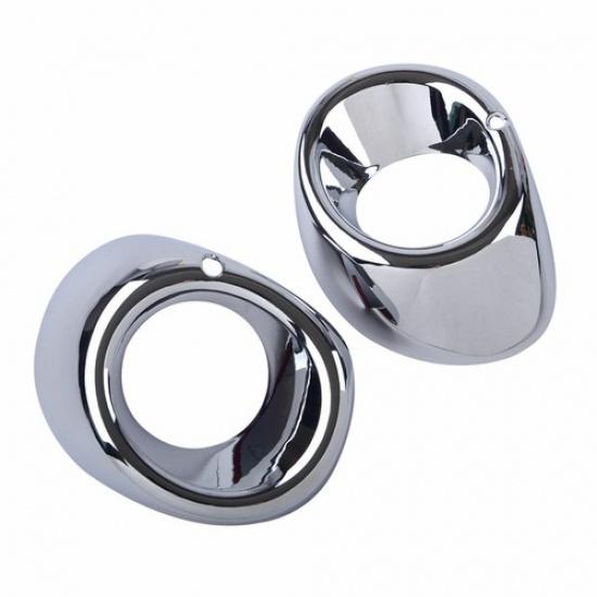 2pcs Car Chrome Front Fog Light Cover Trim For 2013 2014 Mitsubishi Outlander