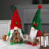 Cute Cherry Faceless Doll Creative Red And Green Hooded Dwarf Standing Old Man Doll Desktop Decoration