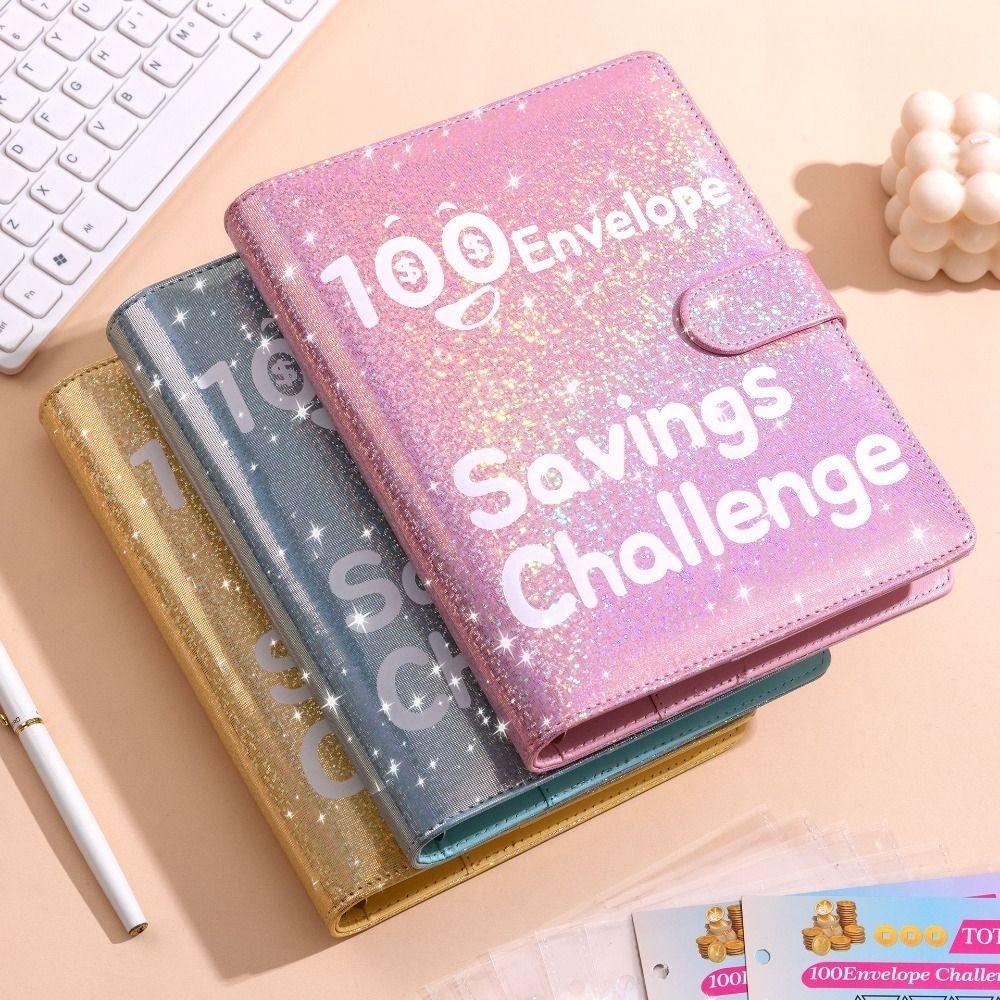 

Папка для заощаджень формату А5 з ПУ, блокнот для заощаджень, книга для заощаджень на рознімних аркушах, дитячий жовтий