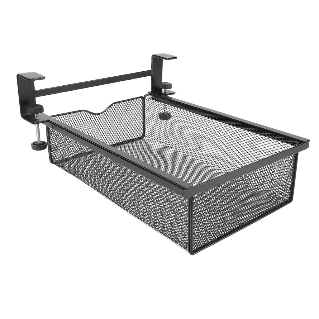 Under Desk Drawer Metal Slide Out Under Table Storage Tray for Classroom
