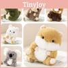 Adorable Animal Plush Toys Panda, Koala, Sloth, Hamster, Alpaca, Dinosaur, Short Plush Fabric, Pp Cotton Filling, Room Decor, Kids Gift
