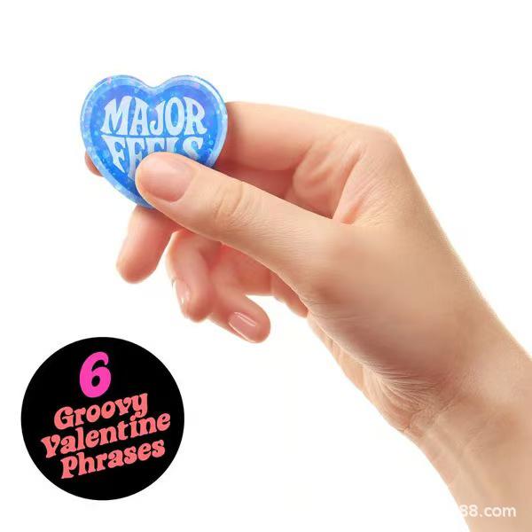 NeeDoh Cuori Scintillanti Teenie - Confezione Mini Cuore Morbido di San Valentino, 3 Pezzi