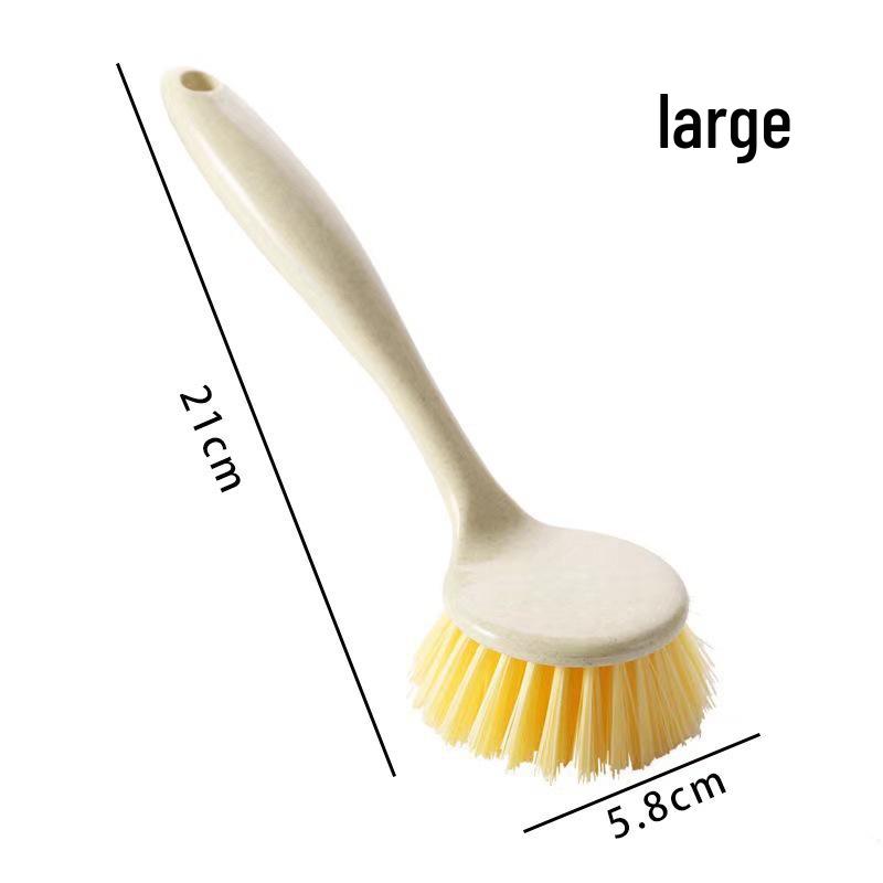 Multifunctional Long-Handle Non-Stick Pot Scraper & Dishwashing Brush