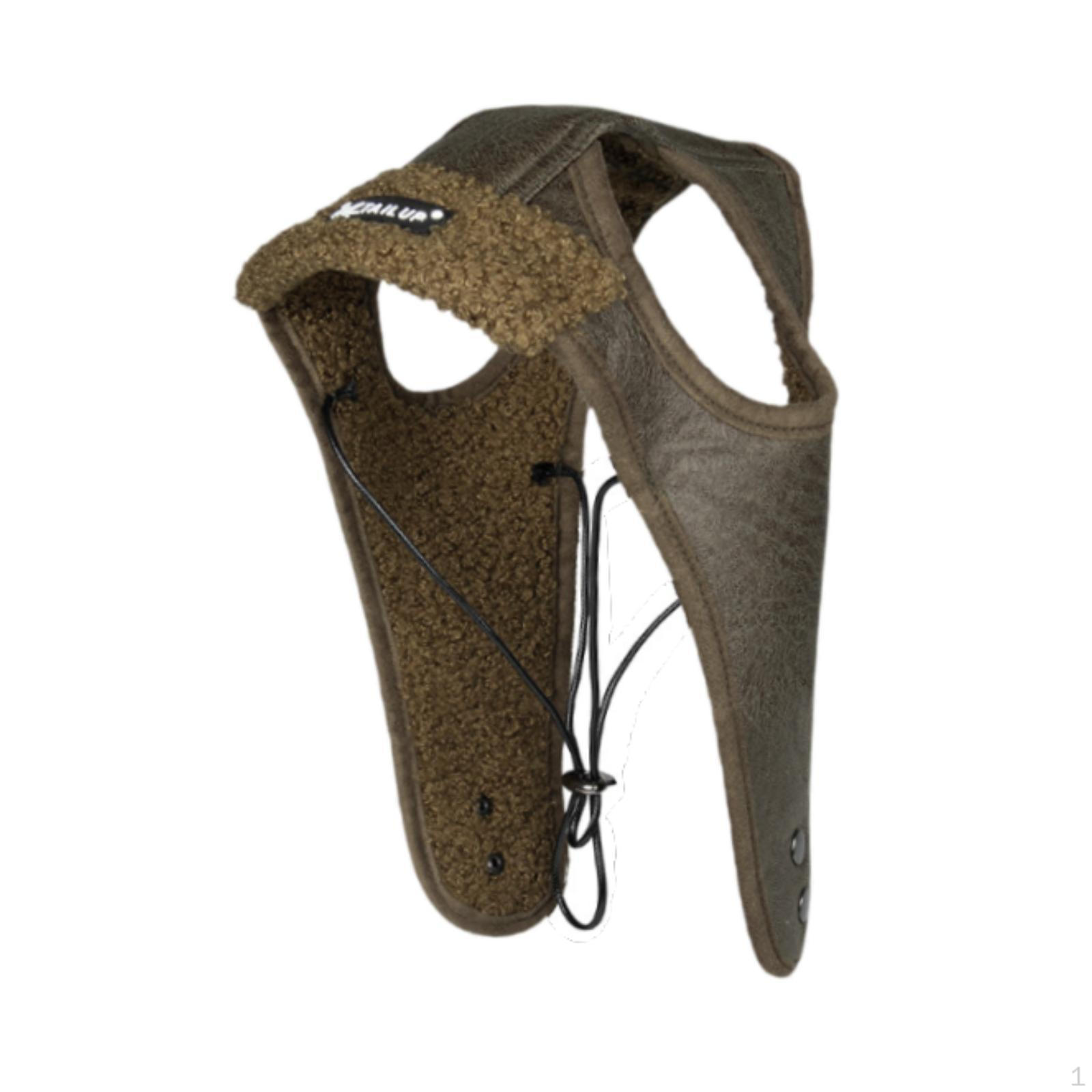 

Шапка пилота для собак для холодной погоды, ветрозащитная, креативная шапка с ушами, макияж для домашних животных, кошек Brown S