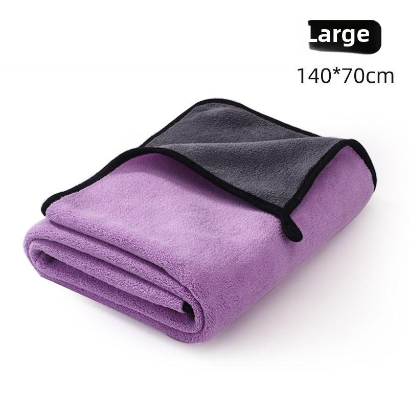 Dog Cat Bath Pet Super Absorbent Quick Drying Towel Teddy Large Thickened Bath Towel Pet Cleaning Supplies