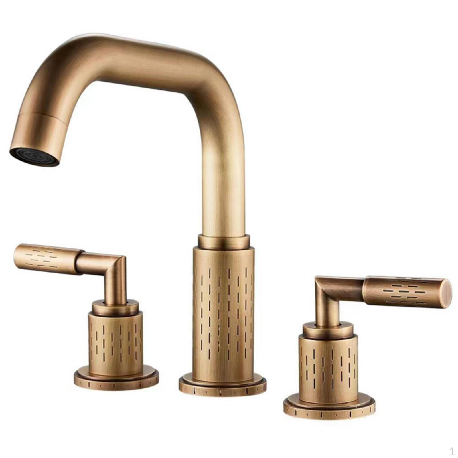 3 Hole Washroom Faucet DeckMounted with