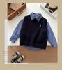Children's Korean Style Plaid Cotton Shirt for Spring & Autumn 2025 - Casual Baby & Boys' Wear