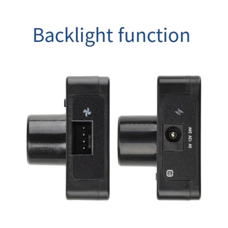 Compactly Speed Controller for 4 Wire Fan 5V 12V Input PD Fast Charging and Backlit Design