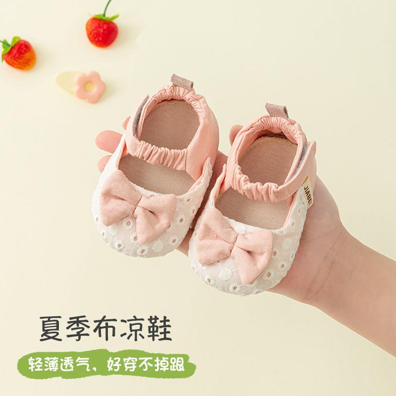 Podzimní boty pro holčičku, dětské boty s měkkou podrážkou, letní látkové sandály pro holčičku, roční protiskluzové boty do jara