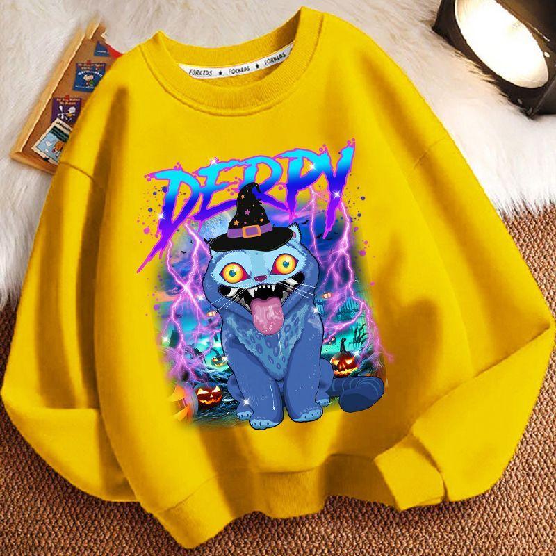 Children's Witch Hunt Team Hoodie, Spring and Autumn Boys' and Girls' Casual Long-sleeved Top