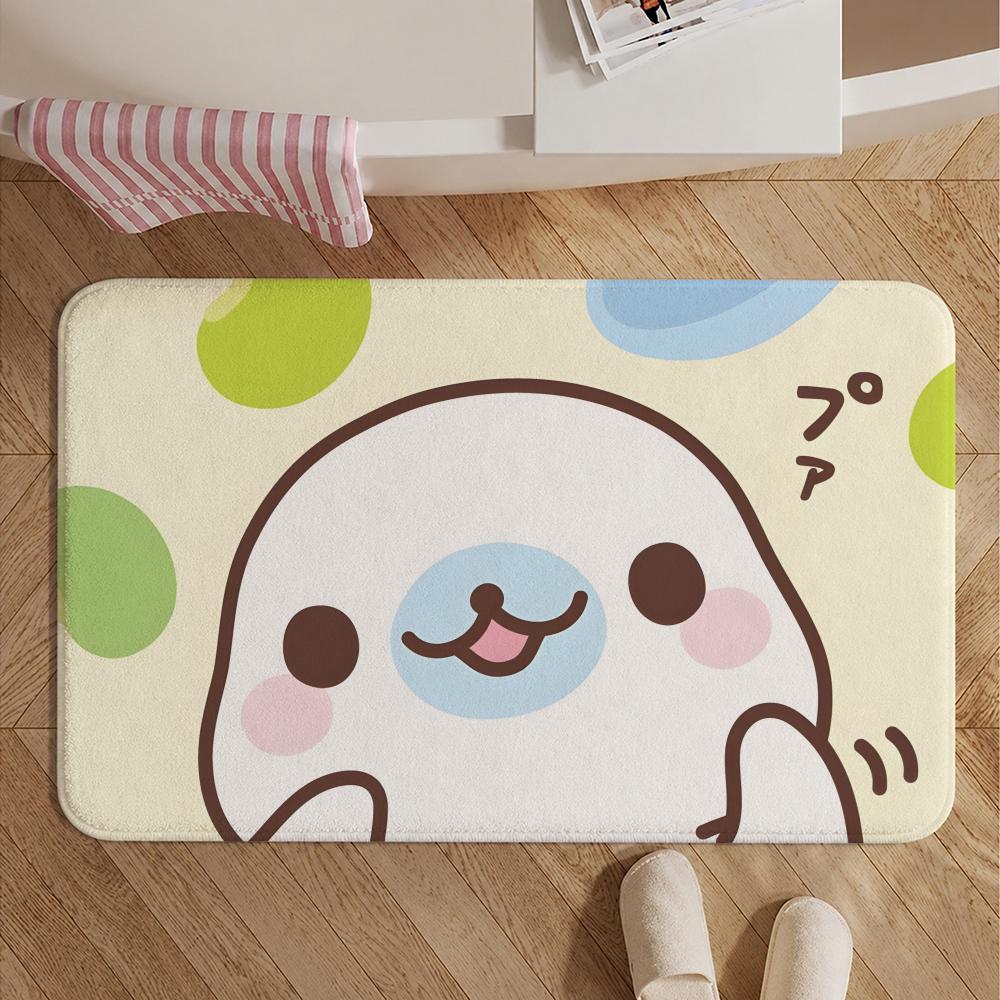 IP-MamegomaS Floor Mat Soft Non-Slip Bath Mat, Bedside Carpet, Absorbent Doormat for Home