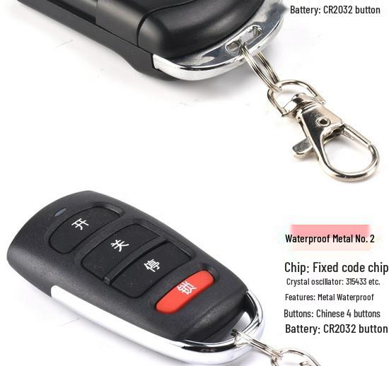 Universal 433/315MHz Remote for Roller Shutters & Garage Doors