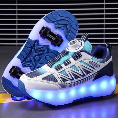 Dětské boty Heelys Čtyřkolečkové Letní Chlapecké Svítící Odnímatelné Dívčí Studentské s kolečky Sportovní boty