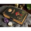 Grimoire Vintage Mushroom leather journal, Handmade Antique Deckle Edge Paper Spell Book of Shadows Journal for gifts