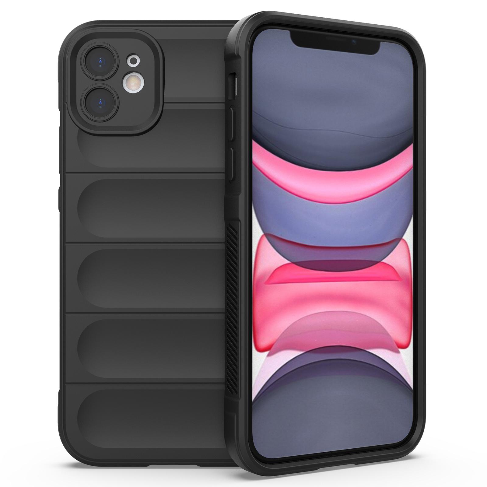 

For iPhone 11 Phone Case Anti-Scratch Soft TPU Rugged Back Cover Black