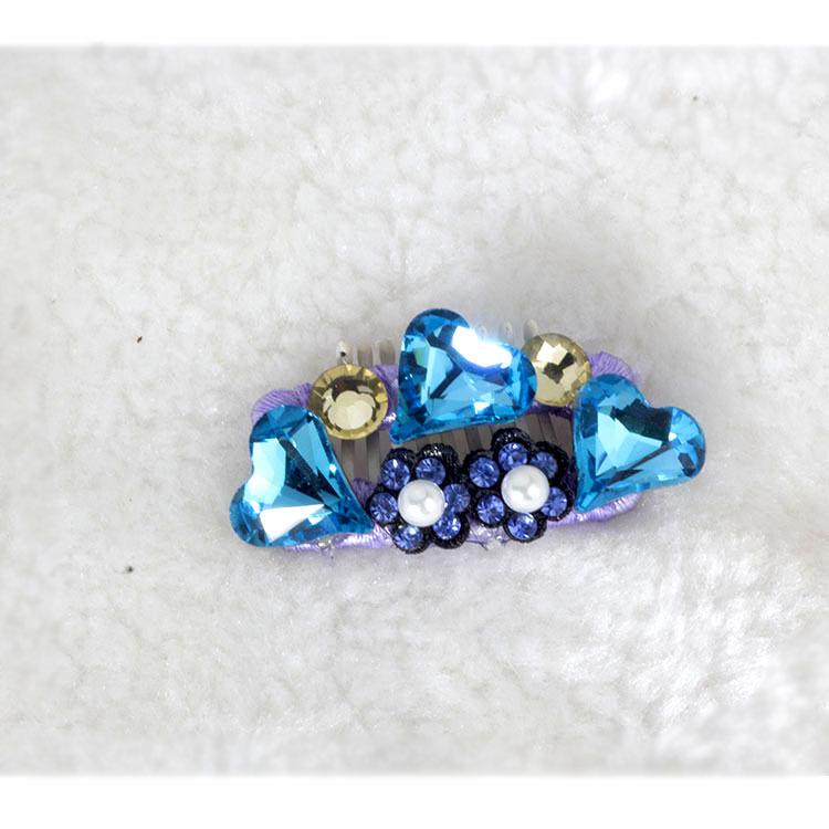 New Handmade Colorful Diamond Hair Clip for Yorkshire Terrier & Maltese Pets